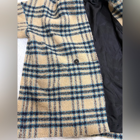 ba&sh Checkered Beige and Blue Jacket - Picture 15 of 16